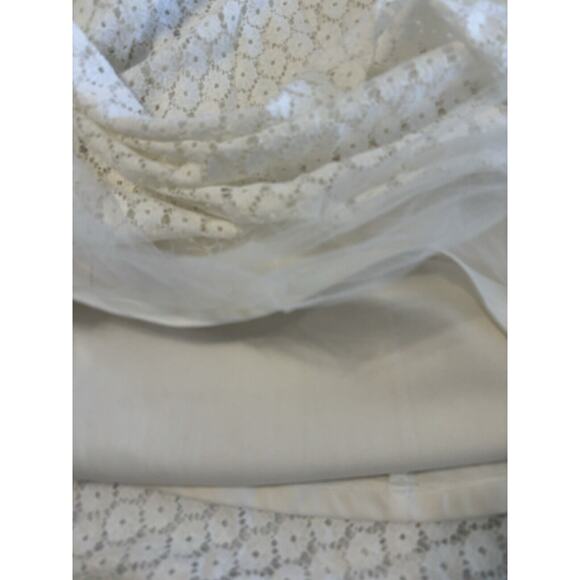 Betsy Johnson Dress Strapless Fit & Flare White Cocktail Wedding Shower Size 12‎ - Picture 5 of 7